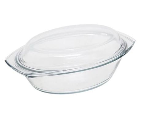 Οβάλ θερμοανθεκτικό σκεύος με καπάκι 2,4 L Simax 7026/7036