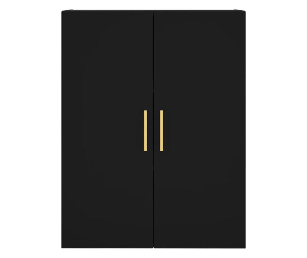 Zidni ormarić, crni, 69,5x34x90 cm - 7