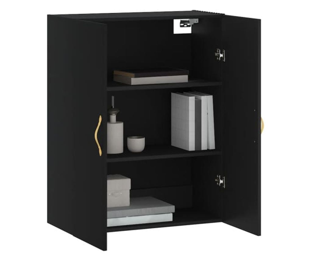 Zidni ormarići, 2 kom, crni, 69,5x34x90 cm - 3