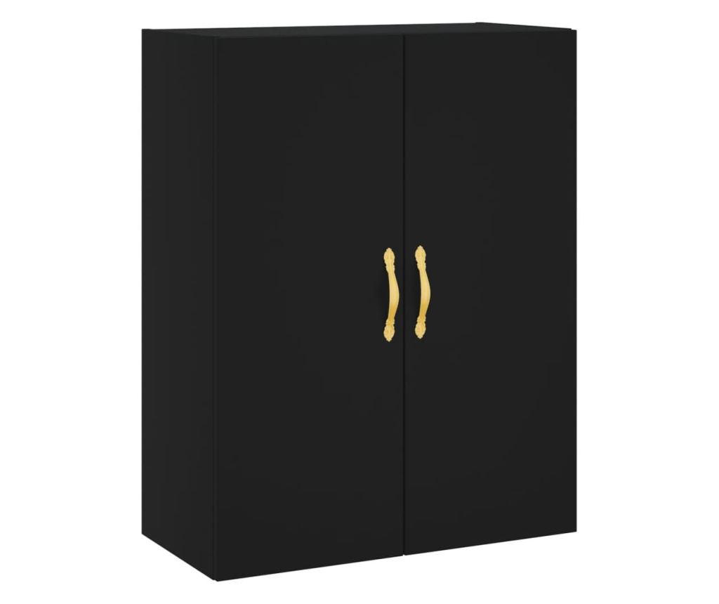 Zidni ormarići, 2 kom, crni, 69,5x34x90 cm - 5