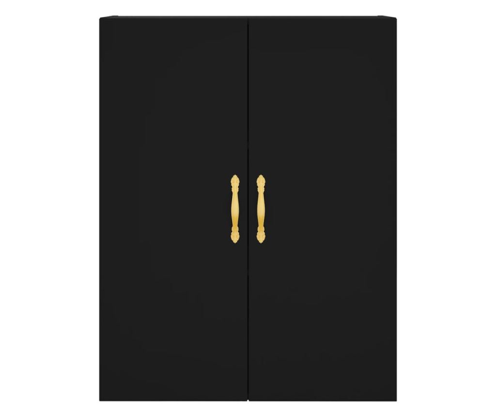 Zidni ormarići, 2 kom, crni, 69,5x34x90 cm - 6