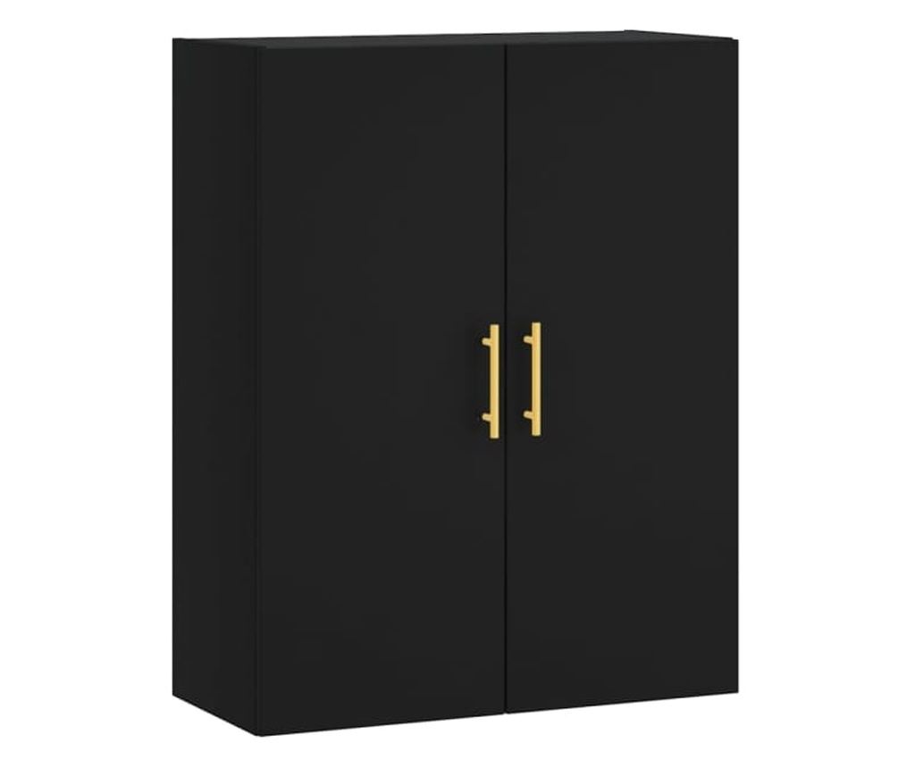 Zidni ormarići, 2 kom, crni, 69,5x34x90 cm - 2