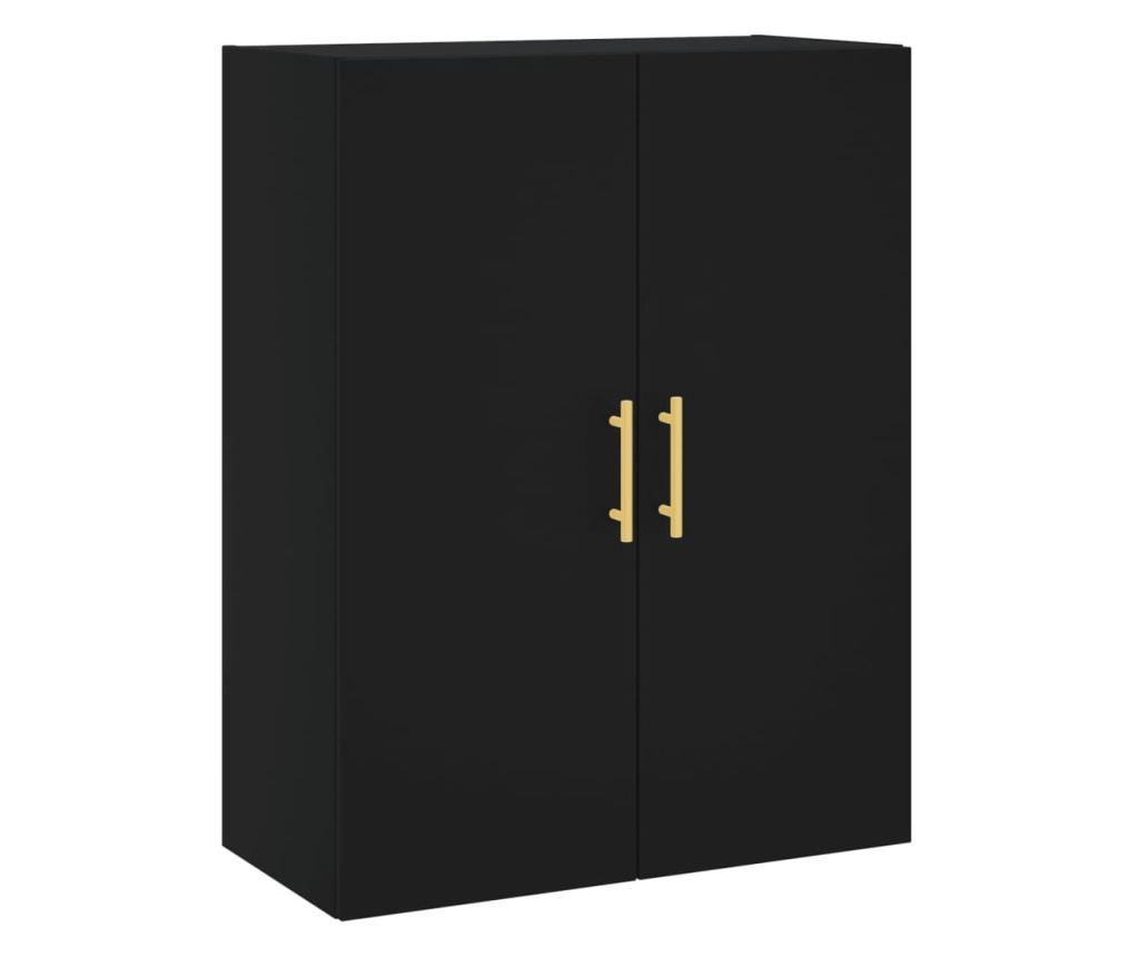 Zidni ormarići, 2 kom, crni, 69,5x34x90 cm - 5