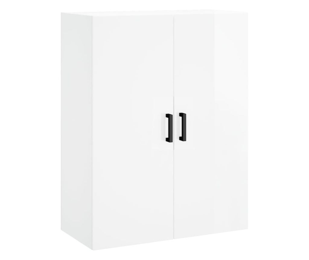 Zidni ormarići, 2 kom, bijeli visokog sjaja, 69,5x34x90cm - 5