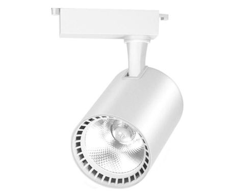 LED Spot Techstar® Tracklights, L típusú egyfázisú RailRack-ekhez, 12w, 4000k természetes fény, irányított világítás, fehér alum