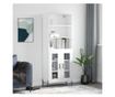 Visoka ormar, bijela visokog sjaja, 69,5x34x180 cm, kompozitno drvo thumbnail 1