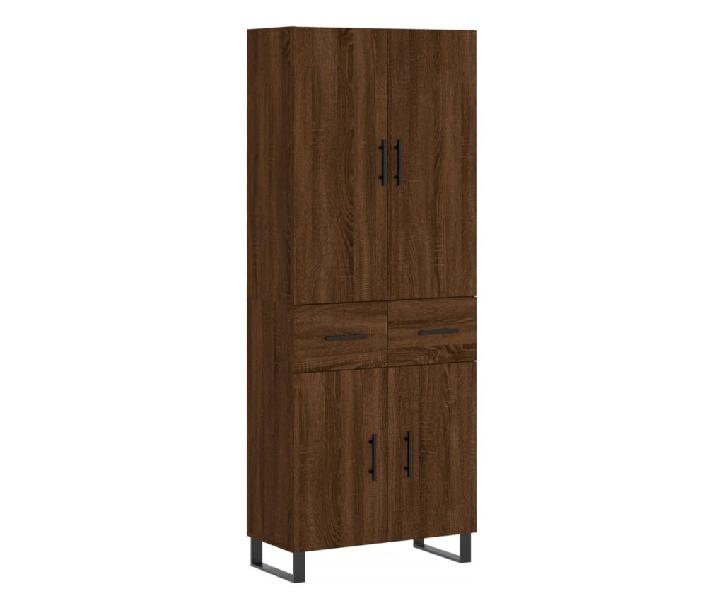 Visoka ormar, smeđi hrast, 69,5x34x180 cm, kompozitno drvo - 2