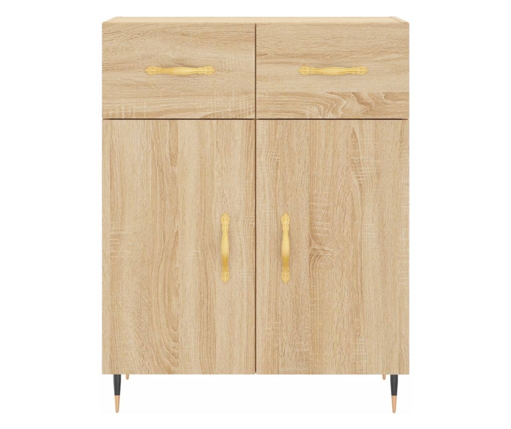 Visoka ormar, hrast sonoma, 69,5x34x180 cm, kompozitno drvo - 8