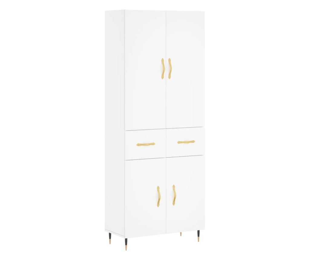 Visoka ormar, bijela, 69,5x34x180 cm, kompozitno drvo - 2