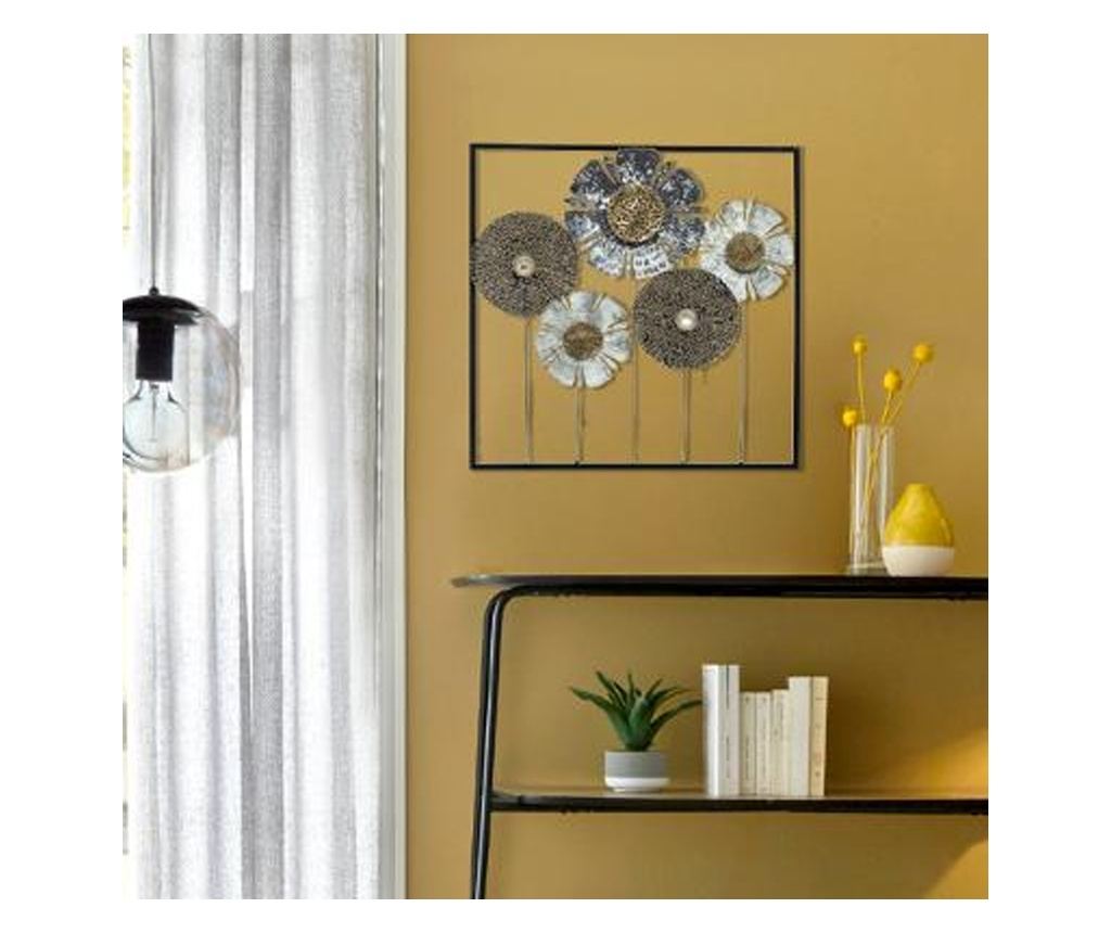 Decoratiune de perete frunze metalice 50x50 - 3