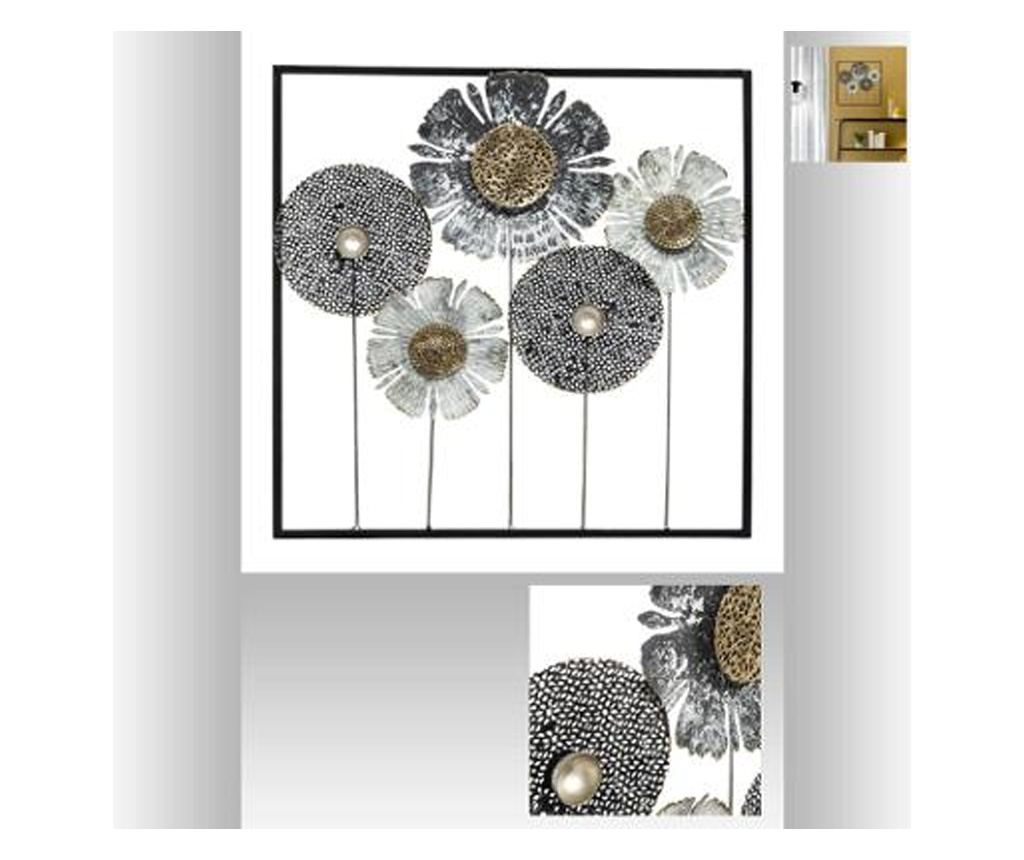 Decoratiune de perete frunze metalice 50x50 - 5