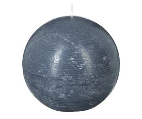 Lumanare gri rustica minge d10