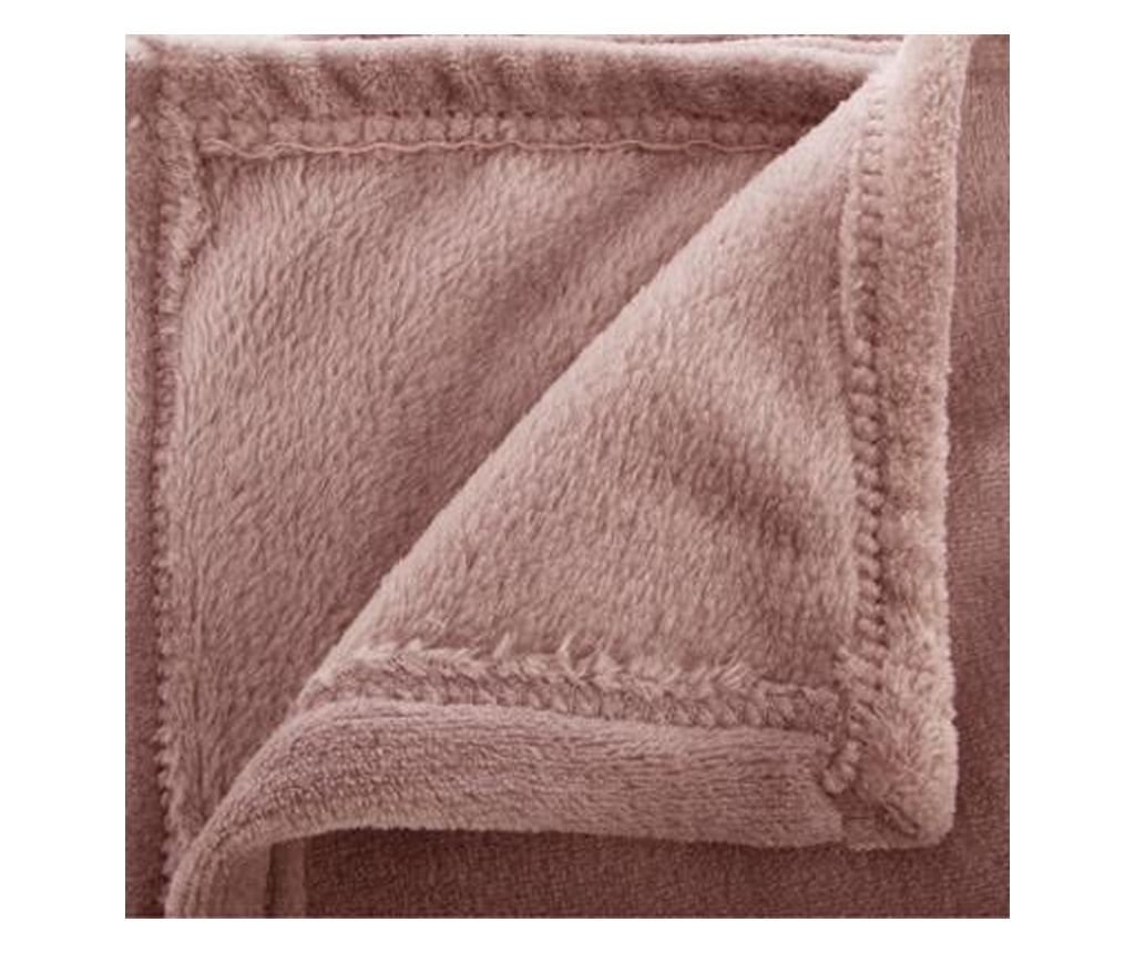 Patura flausata roz 125x150 - 2