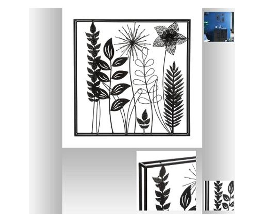 Decoratiune de perete frunze metalice 40x40 - 6