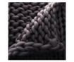Patura gri din tricot 125x150 cm thumbnail 2