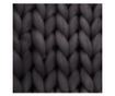 Patura gri din tricot 125x150 cm thumbnail 3