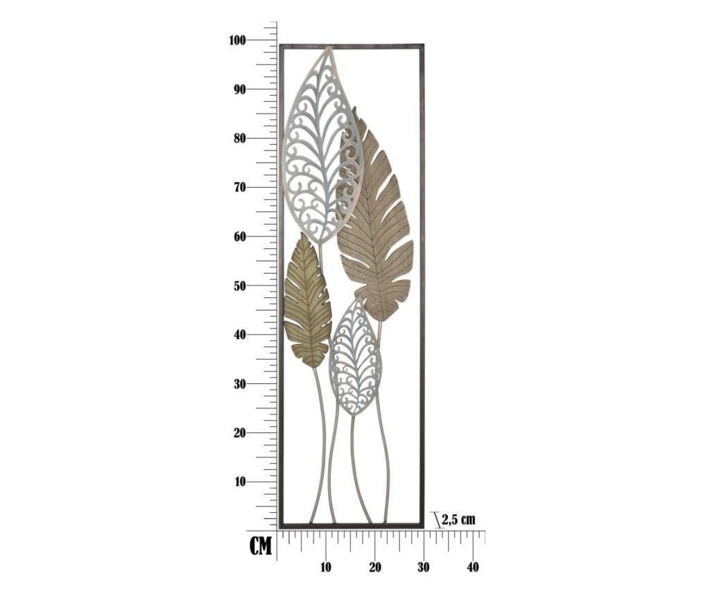 Decoratiune de perete foglie -b- cm 30,5x2,5x99,5 - 3