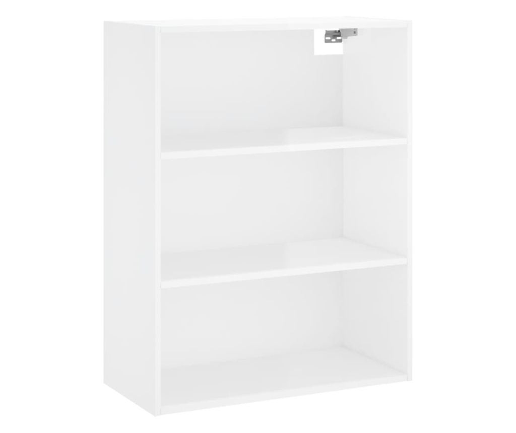 Visoka ormar, bijela visokog sjaja, 69,5x34x180 cm, kompozitno drvo - 5