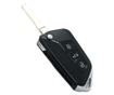 Carcasa Cheie Auto tip Briceag Techstar Modificata, 3 Butoane, Compatibila Volkswagen Golf 5, Passat B6, Touran, Jetta, Skoda Oc