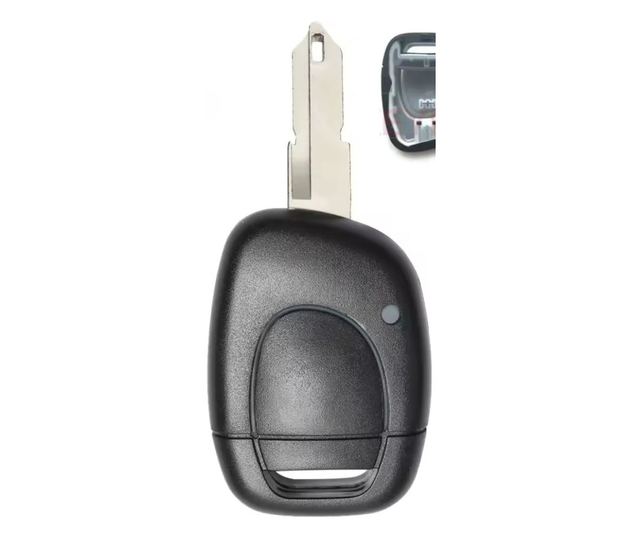 Techstar 1 gombos autókulcs tok 206 pengével Renault-hoz – kompatibilis Clio, Kangoo, Megane, Twingo modellekkel