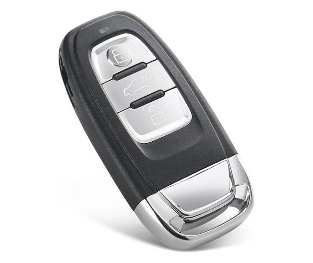 Techstar komplett és programozható autókulcs, kompatibilis az Audi A4, A5, A6, A7, A8, Q5, S4, S5, RS4, RS5 modellekkel – 433MHz