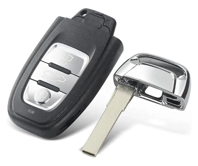 Techstar komplett és programozható autókulcs, kompatibilis az Audi A4, A5, A6, A7, A8, Q5, S4, S5, RS4, RS5 modellekkel – 433MHz