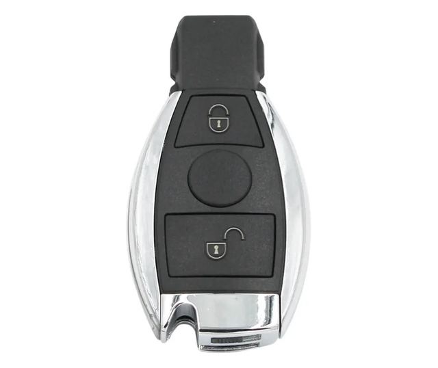Carcasa cheie auto Techstar compatibila Mercedes Benz, 2 butoane, model dupa 2000, suport NEC si BGA