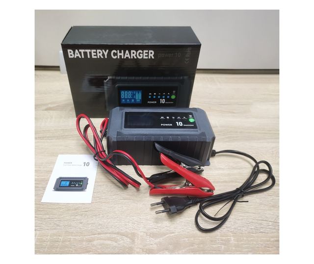 Demuda Power DC10 intelligens egyenirányító – gyorstöltés autó- és motorakkumulátorokhoz 12/24V, 10,5A