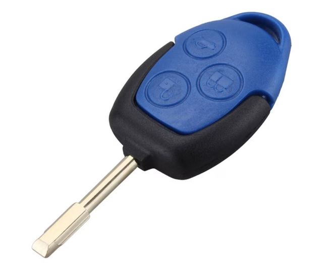 Techstar autós kulcstartó Fordhoz, 3 gomb, kompatibilis a következőkkel: Transit, Transit Connect, Tourneo, Mondeo