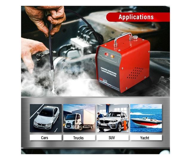 Detector de scurgeri cu fum Techstar® SD403, Testare Profesionala pentru Sisteme EVAP, Conducte Auto si Admisie si Evacuare, Ros