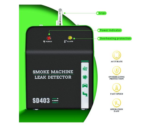 Techstar® SD403 füstszivárgás-érzékelő, EVAP-rendszerek professzionális tesztelése, autóipari csatornák és szívó- és kipufogóren