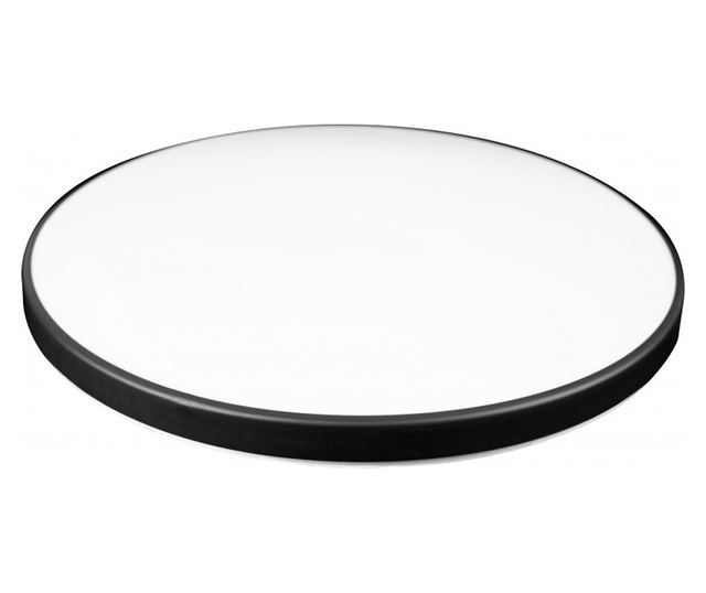 LED Techstar® Light LL4, 16 W, kerek, vékony kialakítás, fém tok, rovarvédelem, CRI 80, 3000K, meleg fehér, fekete