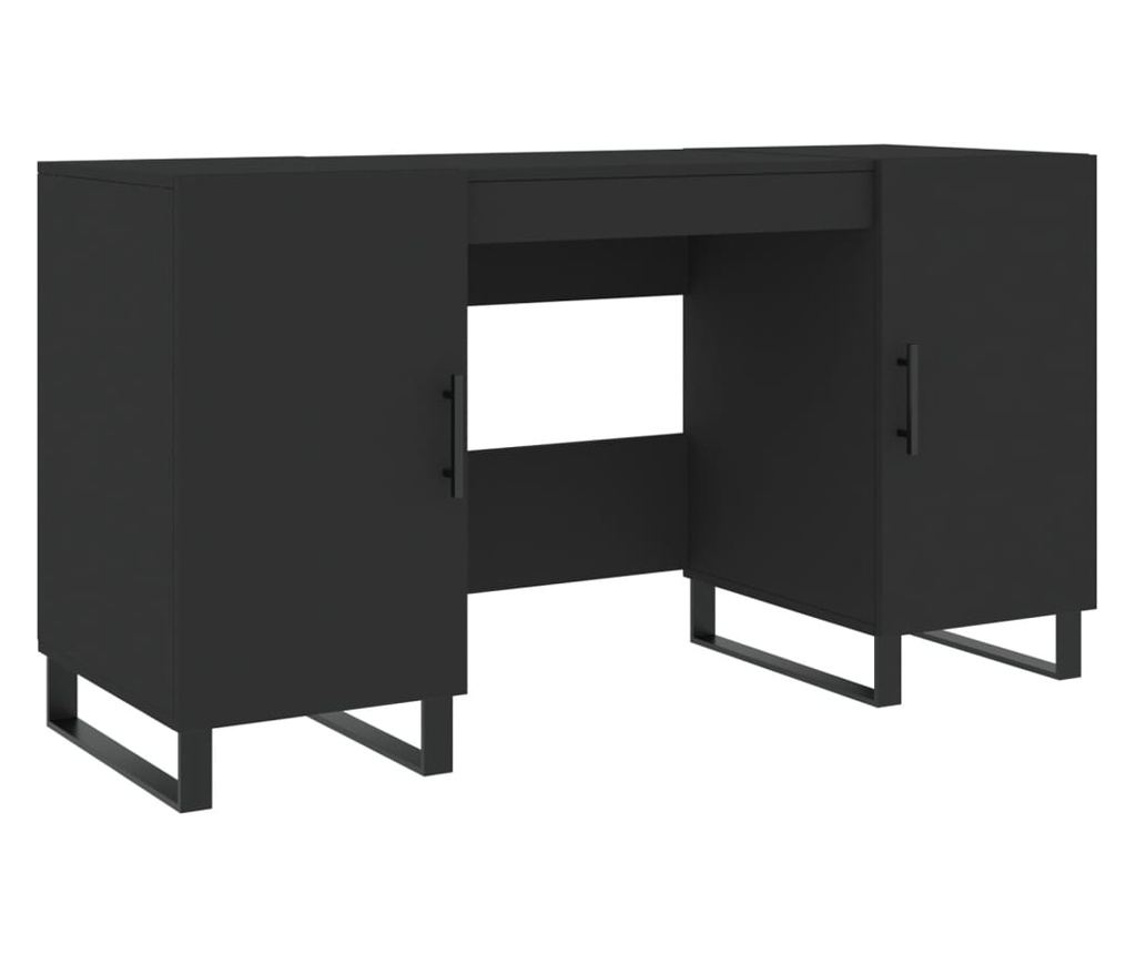 Crni stol, 140x50x75 cm, kompozitno drvo - 2