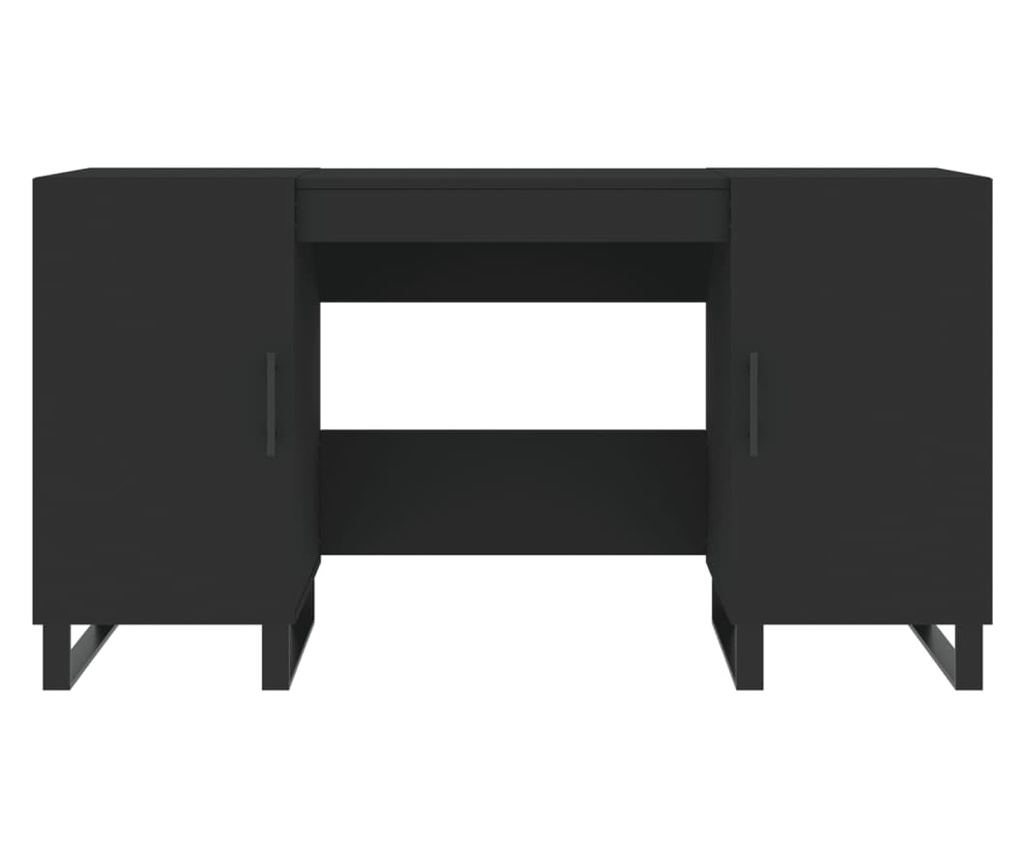 Crni stol, 140x50x75 cm, kompozitno drvo - 6