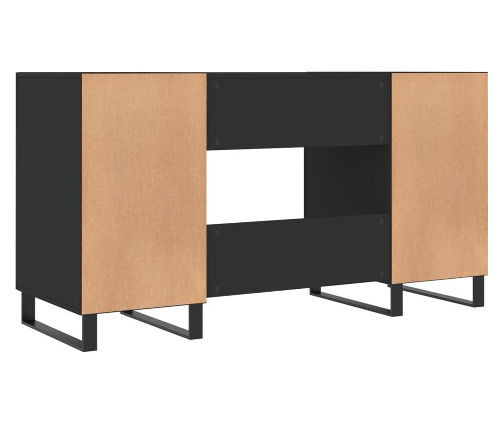 Crni stol, 140x50x75 cm, kompozitno drvo - 8