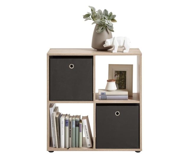 FMD Raft vertical cu 4 compartimente, stejar