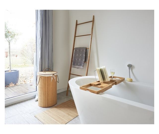 Zeller košara za rublje, bambus, 35x60 cm, okrugla, smeđa