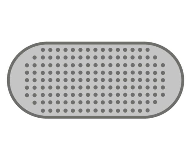 Килимче за баня RIDDER Tecno, бяло, против подхлъзване