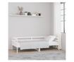 Day bed, λευκό, 90x190 cm, μασίφ ξύλο πεύκου thumbnail 1