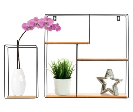 Polični Poličnik Tutumi Loft Cfzl-Tsf011 Črna - 10X50X50Cm