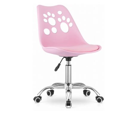 Valora PRINT Okretna stolica, Ergonomska roza dizajna, za kućni ured