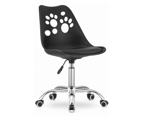 Valora PRINT Okretna stolica, Ergonomska, Crna, za kućni ured