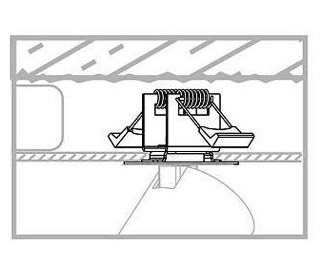 Nowodvorski Mono 7833 Črna Vgradna Stropna Svetilka
