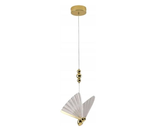 Висяща лампа Light Prestige Mariposa LP-1715/1P 1x8W LED 3000/4000/6000K 1040Lm, прозратно злато