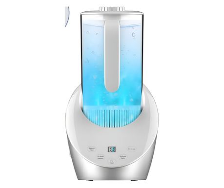 Generator de apa hidrogenata, Cuantis, capacitate 1.5L, apa cu oxigen activ, auto-curatare, putere 12W, display LED, detoxifiere