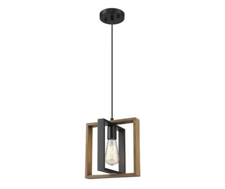 Pendul RFAN, Model 5456-1, 1 X E27,  Negru/Maro