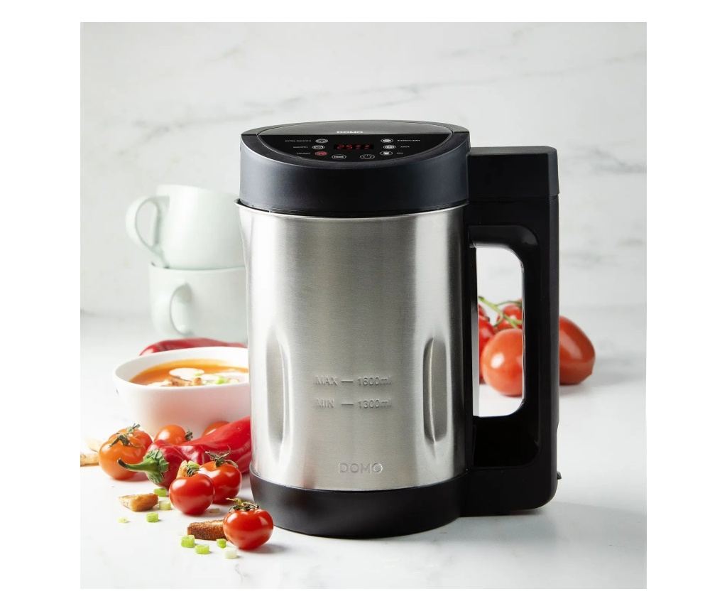 Aparat pentru prepararea supei crema, DOMO, 1.6 litri, Soup Maker, inox - 4