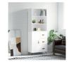 Visoka ormar, bijela visokog sjaja, 69,5x34x180 cm, kompozitno drvo thumbnail 1