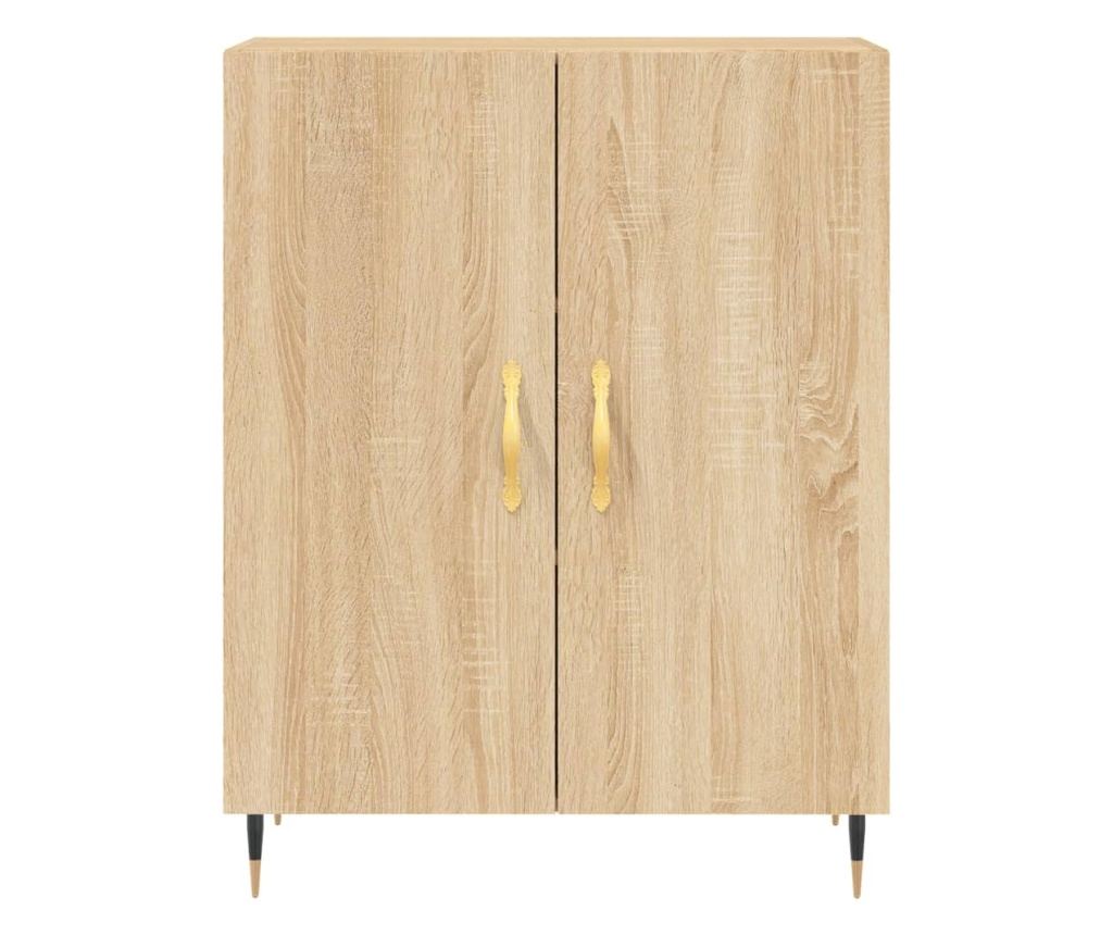 Visoka ormar, hrast sonoma, 69,5x34x180 cm, kompozitno drvo - 8