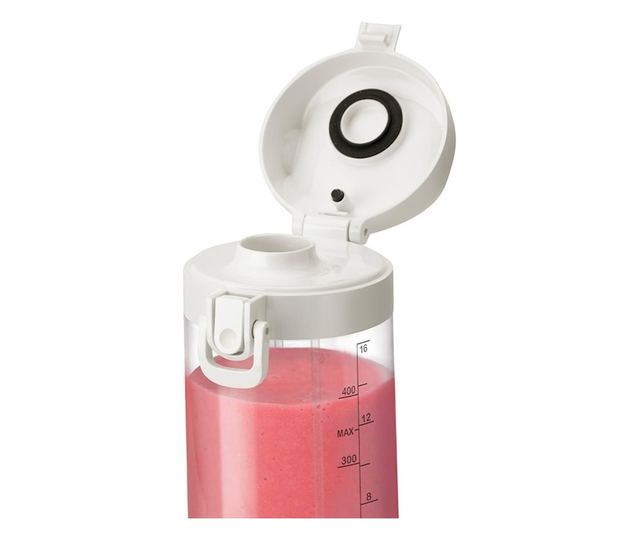 Nutribullet® Hordozható turmixgép 0C22300093, 475 ml űrtartalom, 15 használat egy töltéssel, USB-C, fehér